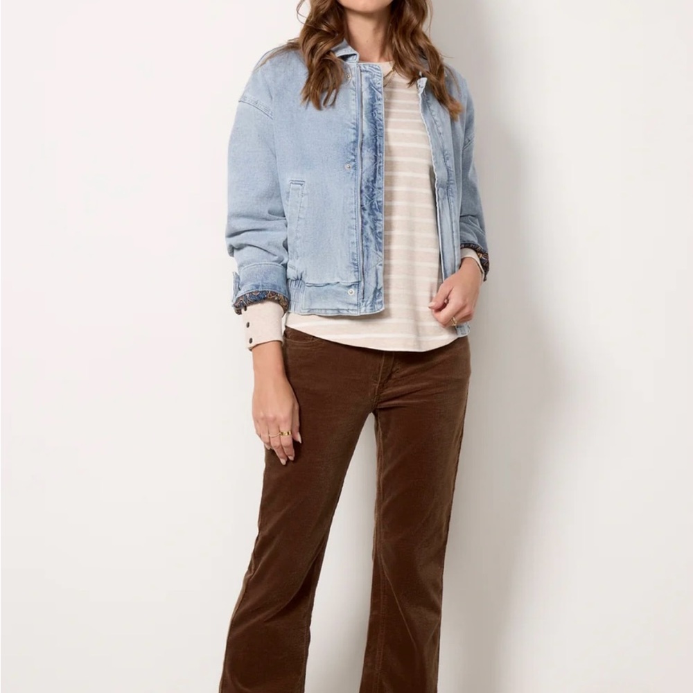 KUT Kelsey Ankle Flair Brown Corduroy Women's Jeans